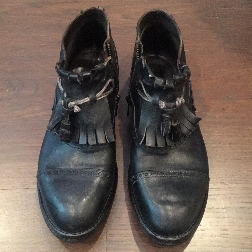 Leather Booties - worn once